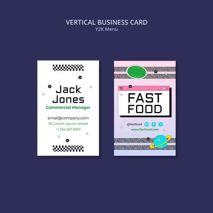 طرح کارت ویزیت گرافیکی 3 طرح منو رستوران و کافی شاپ با طراحی شیک و لایه باز مناسب برای انواع کسبوکارهای غذایی.